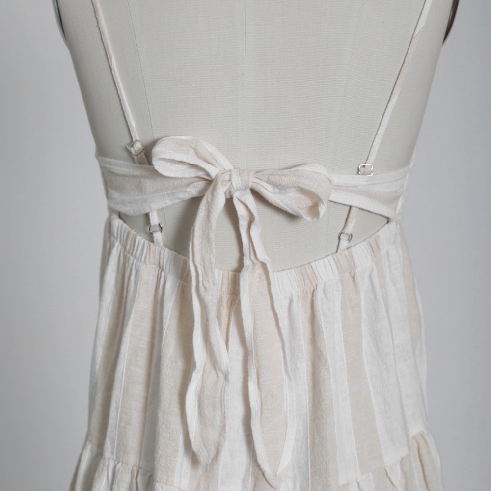 Anthropologie Cloth & Stone backless linen dress - Picture 8 of 9